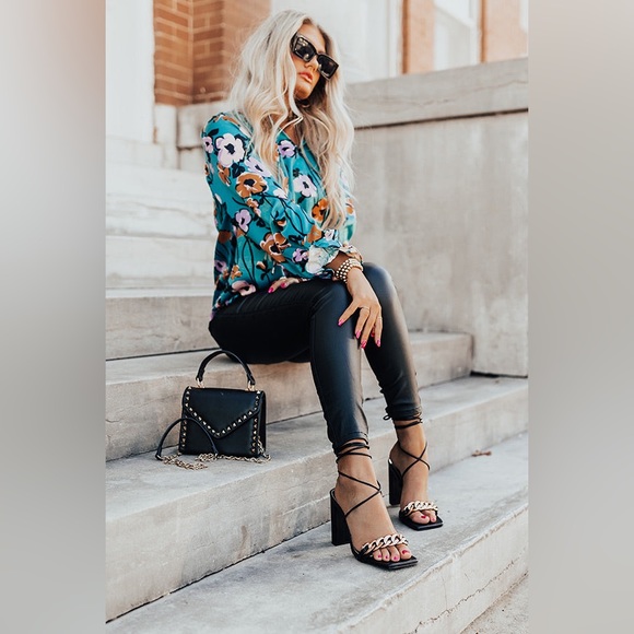 LAICIGO Womens Lace up Heeled Sandals Square Open Toe Chunky Block Heel … - Picture 2 of 9